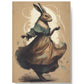 Rabbit Sally Dancing Hard Backed Journal