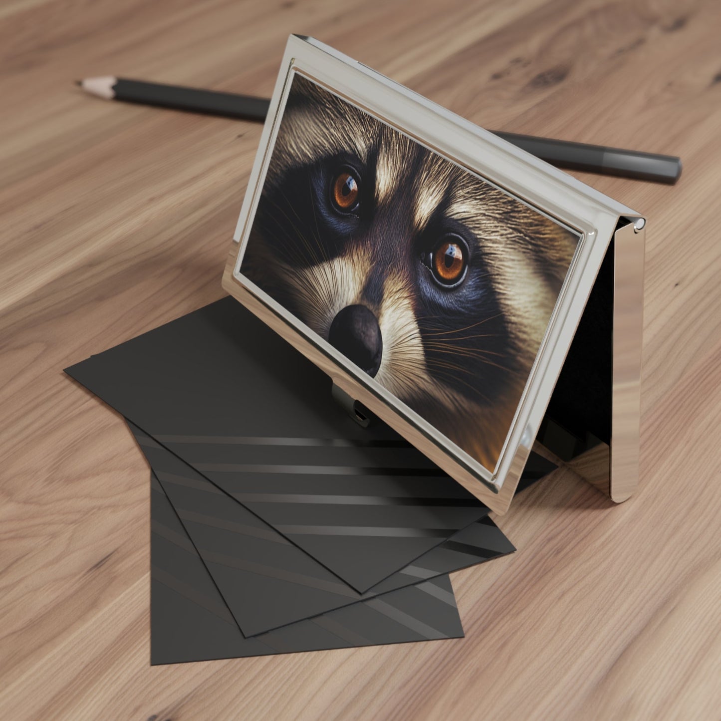 Raccoon Eyes Business Card Holder