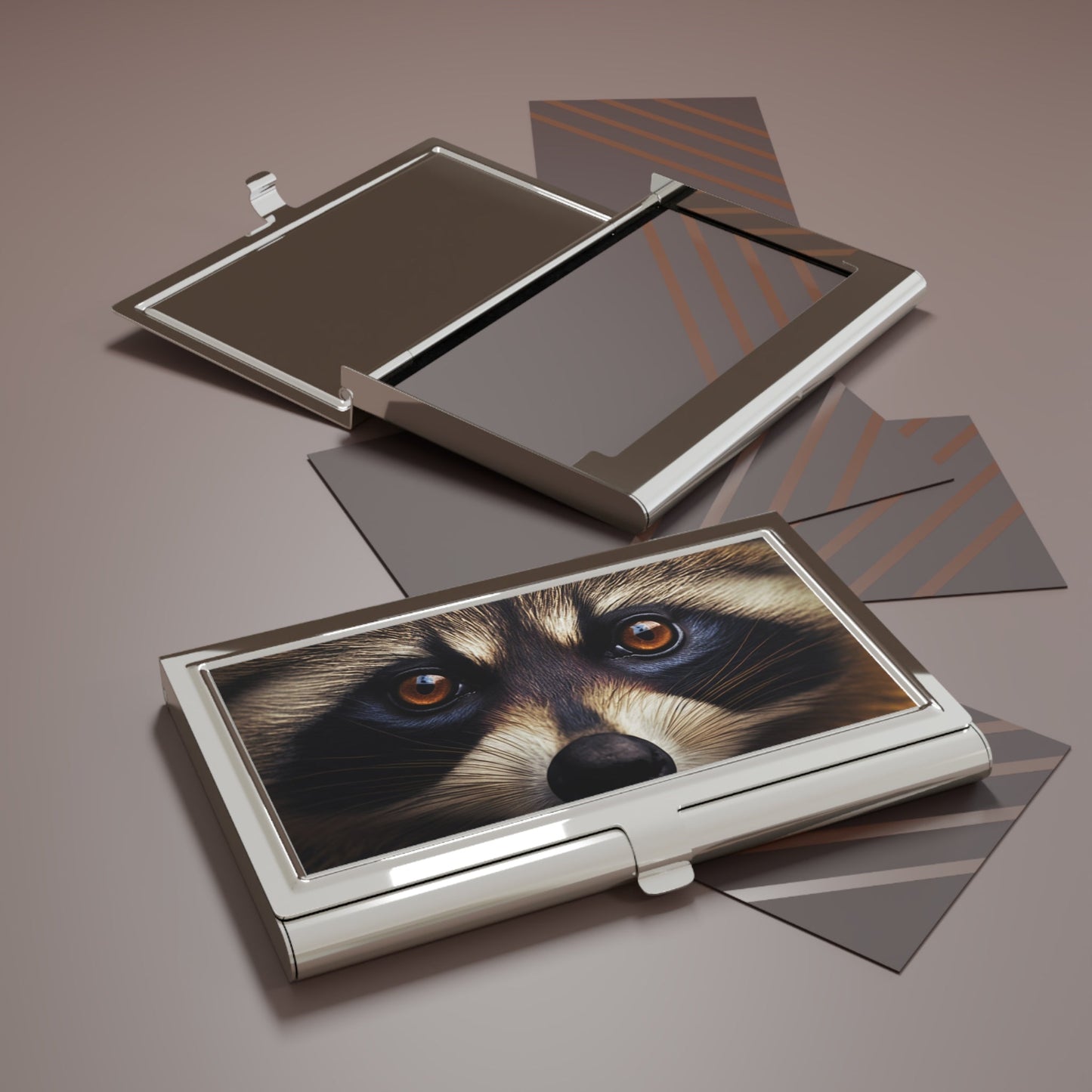 Raccoon Eyes Business Card Holder