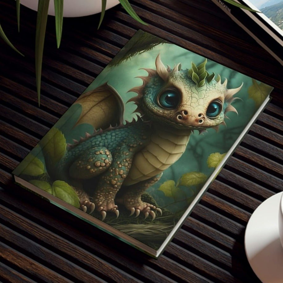 Rare Turquoise Eyed Dragon Hard Backed Journal