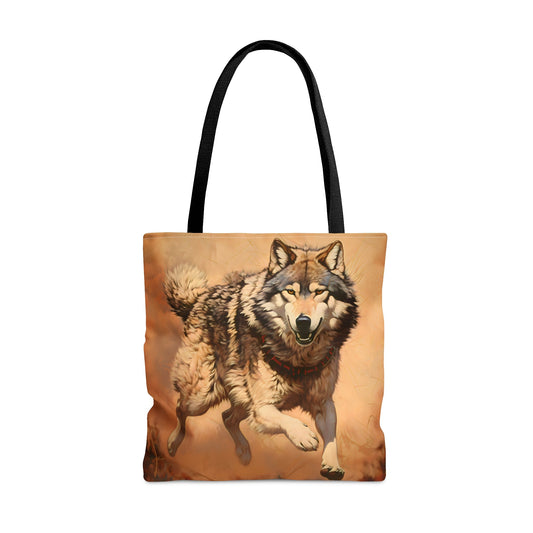 Running Wolf Tote Bag