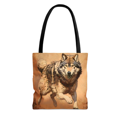 Running Wolf Tote Bag