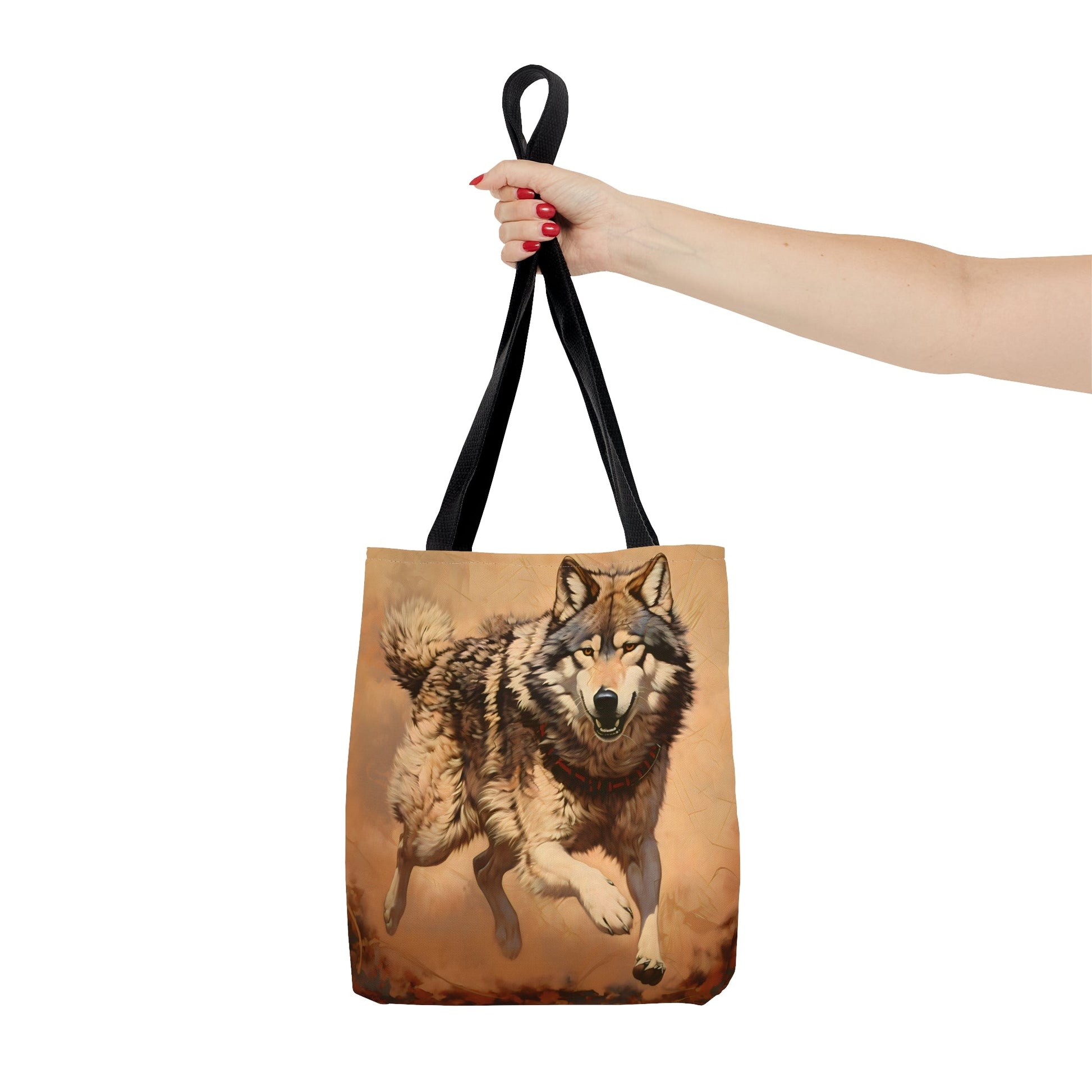 Running Wolf Tote Bag