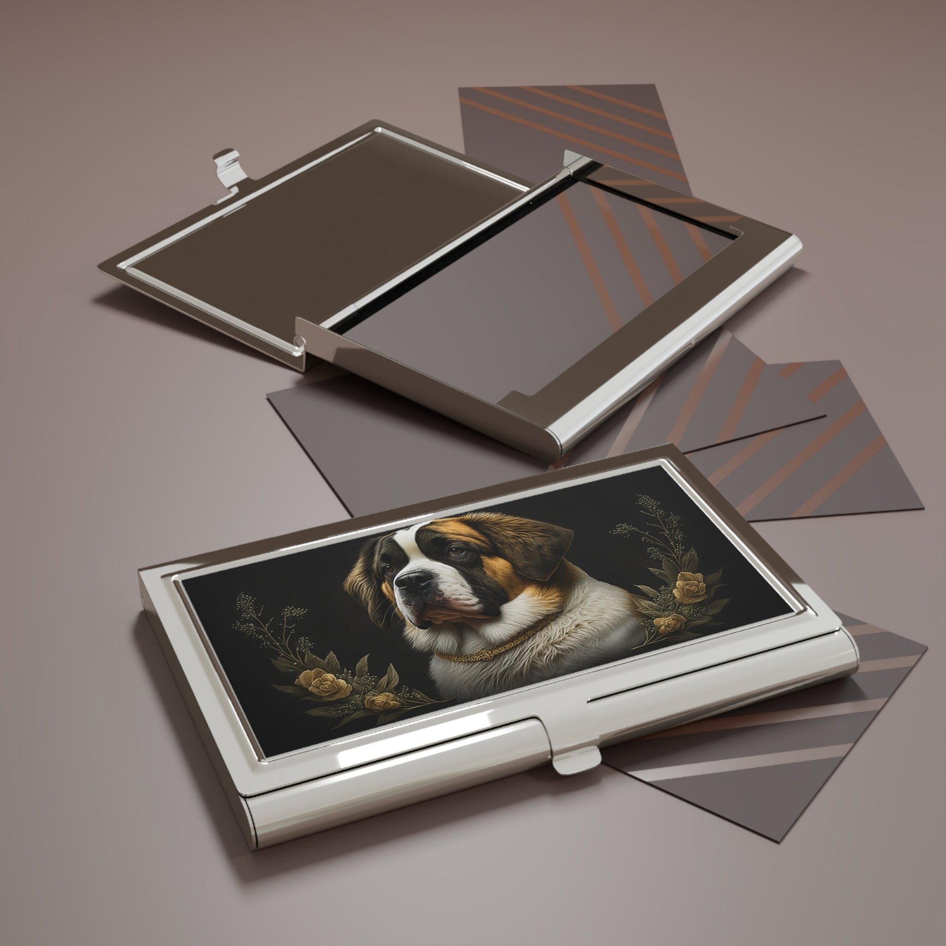 Saint Bernard Business Card Holder