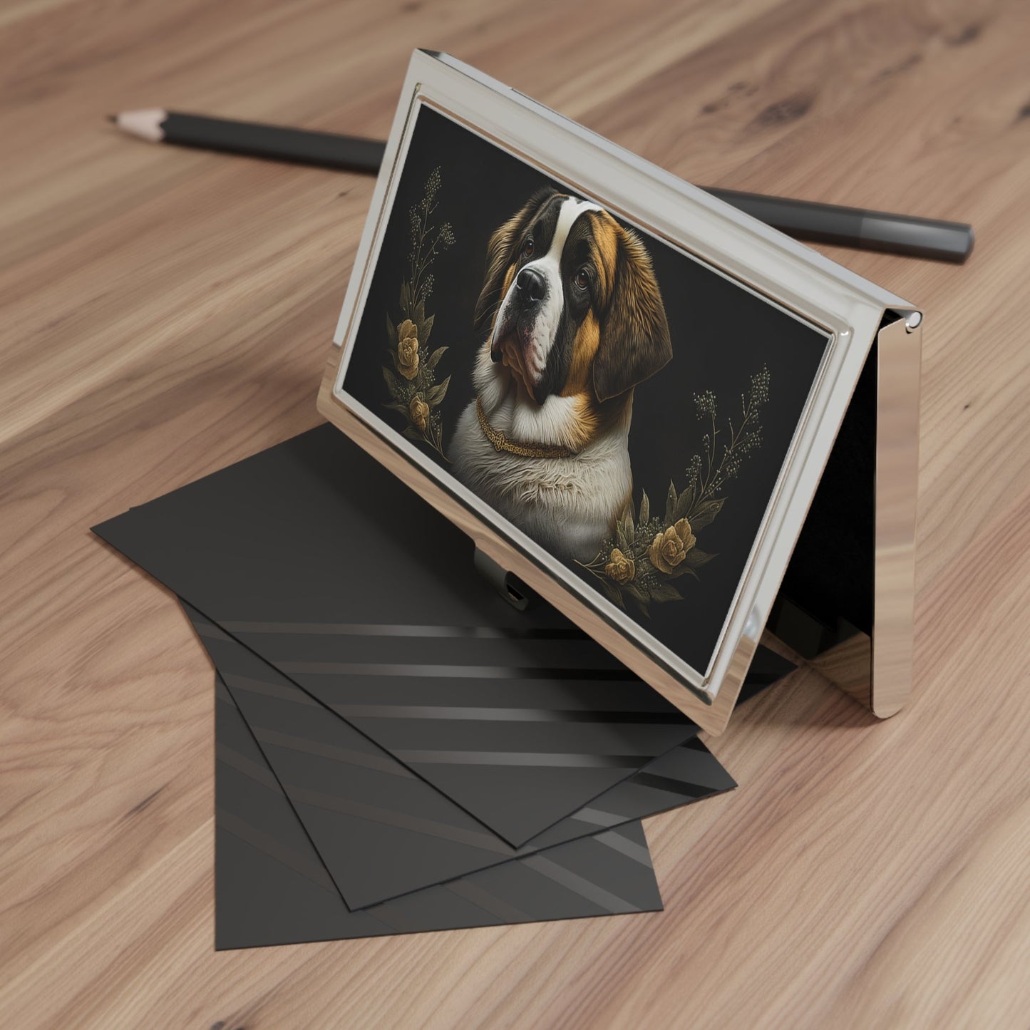 Saint Bernard Business Card Holder