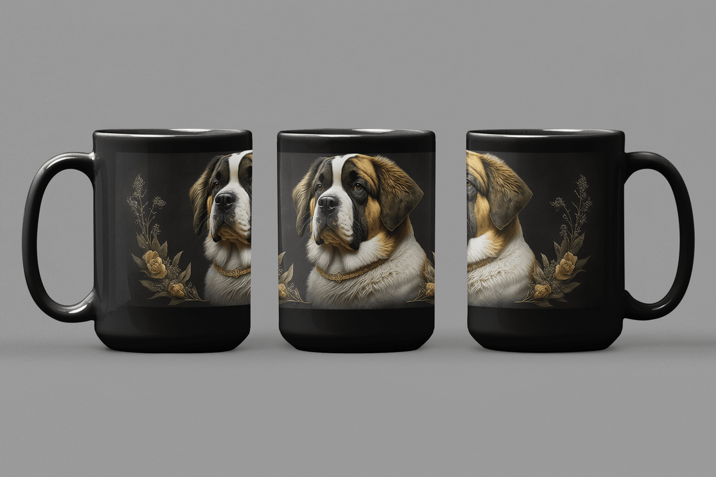 Saint Bernard Dog - 15 oz Coffee Mug