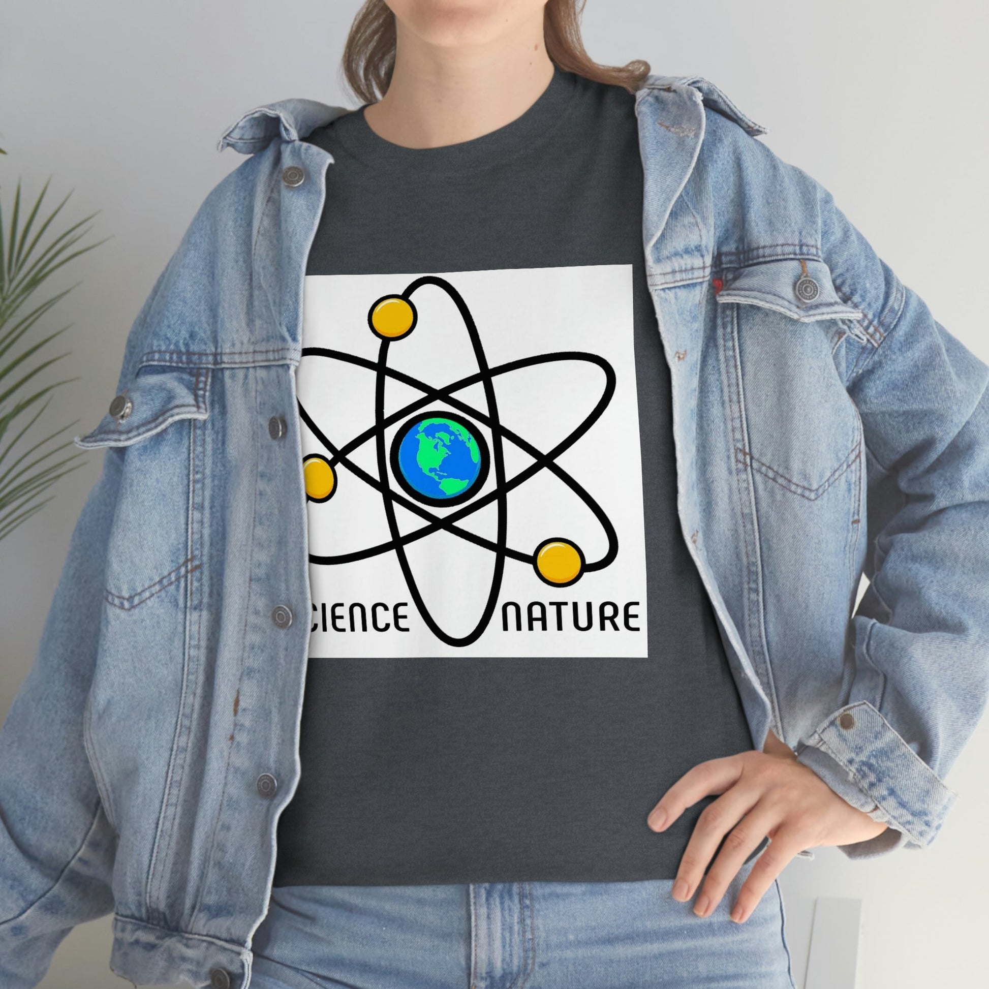 Science and Nature Unisex Heavy Cotton Tee Ecology Recycling Earth Global Warming