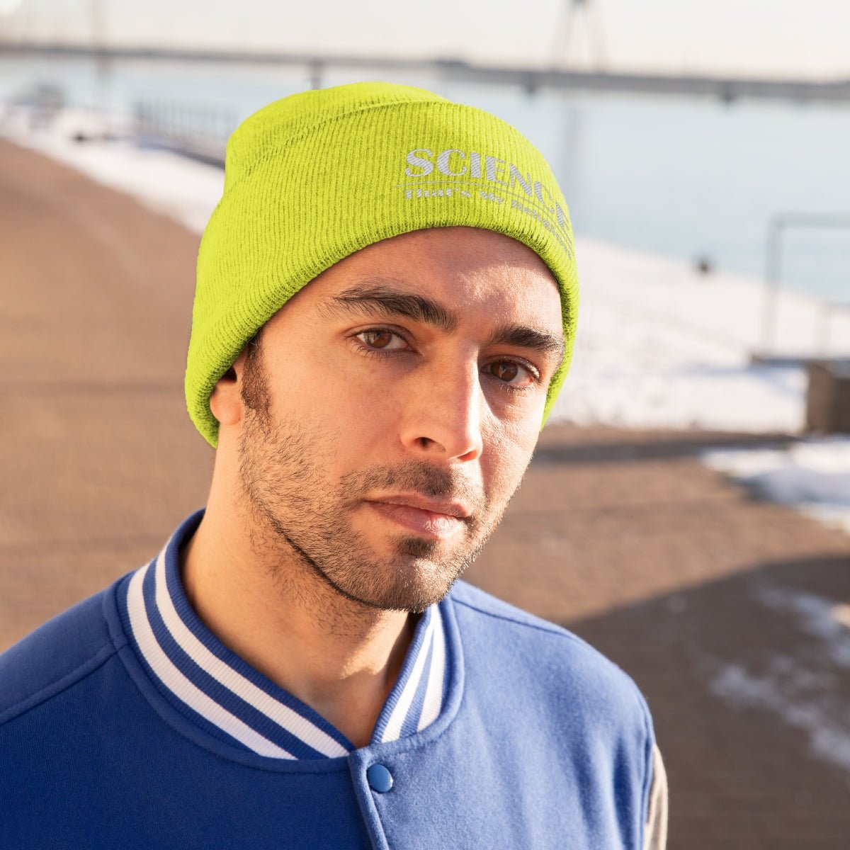 SCIENCE - That's My Religion Knit Beanie | Gift for Scientists, Teachers, Engineers and other Brilliant People