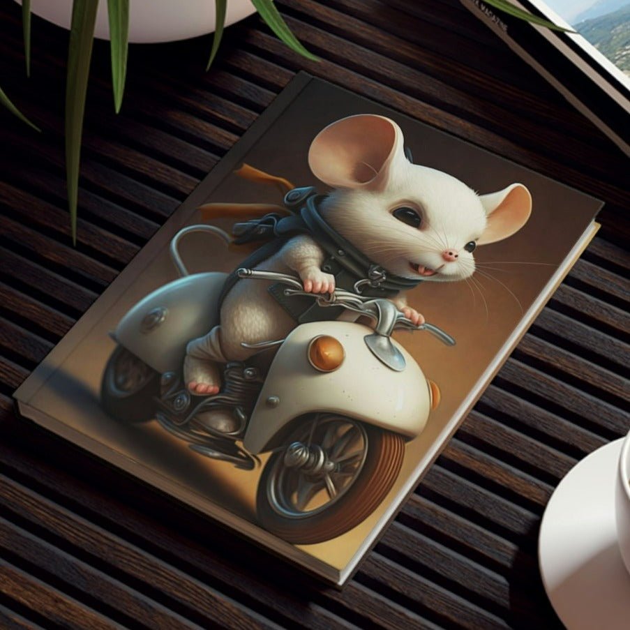 Scooter Mouse Hard Backed Journal