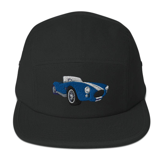 Shelby AC Cobra 5 Panel Camper Hat for the Classic Car Road Rally Enthusiast
