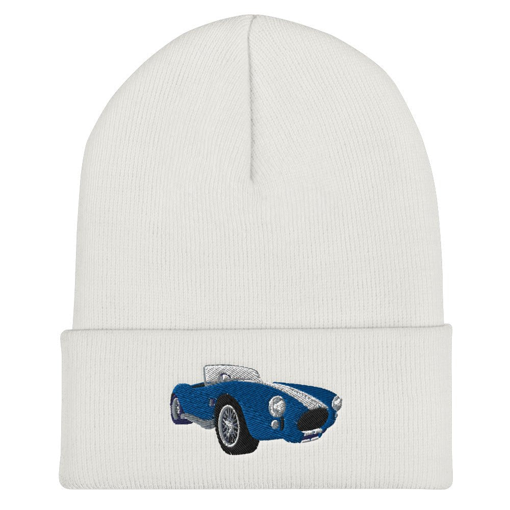 Shelby AC Cobra Cuffed Beanie for the Classic Car Road Rally Enthusiast