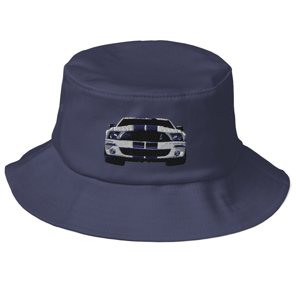 Shelby Mustang GT 500 Old School Bucket Hat for the Classic Car Road Rally Enthusiast