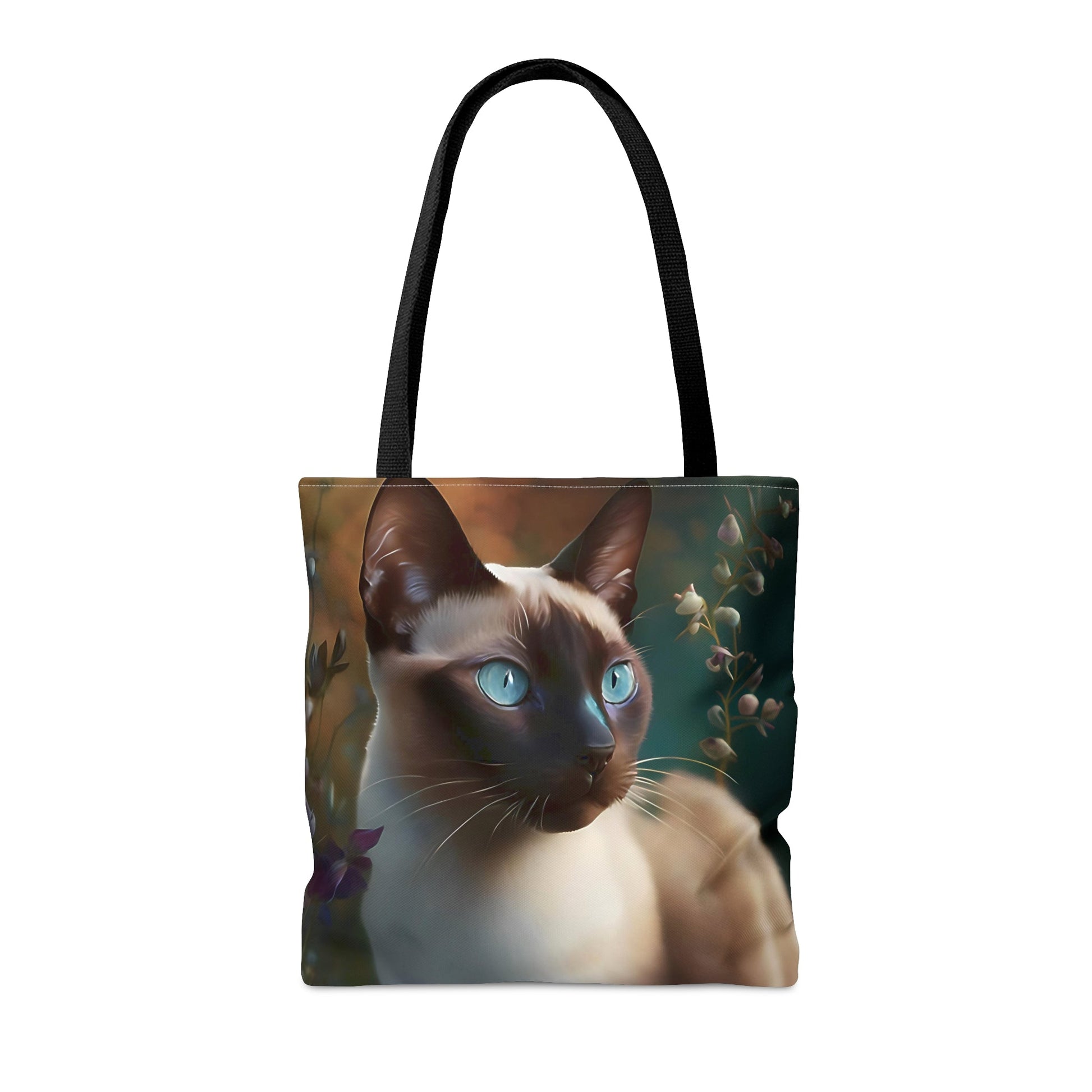 Siamese Cat in Garden Tote Bag