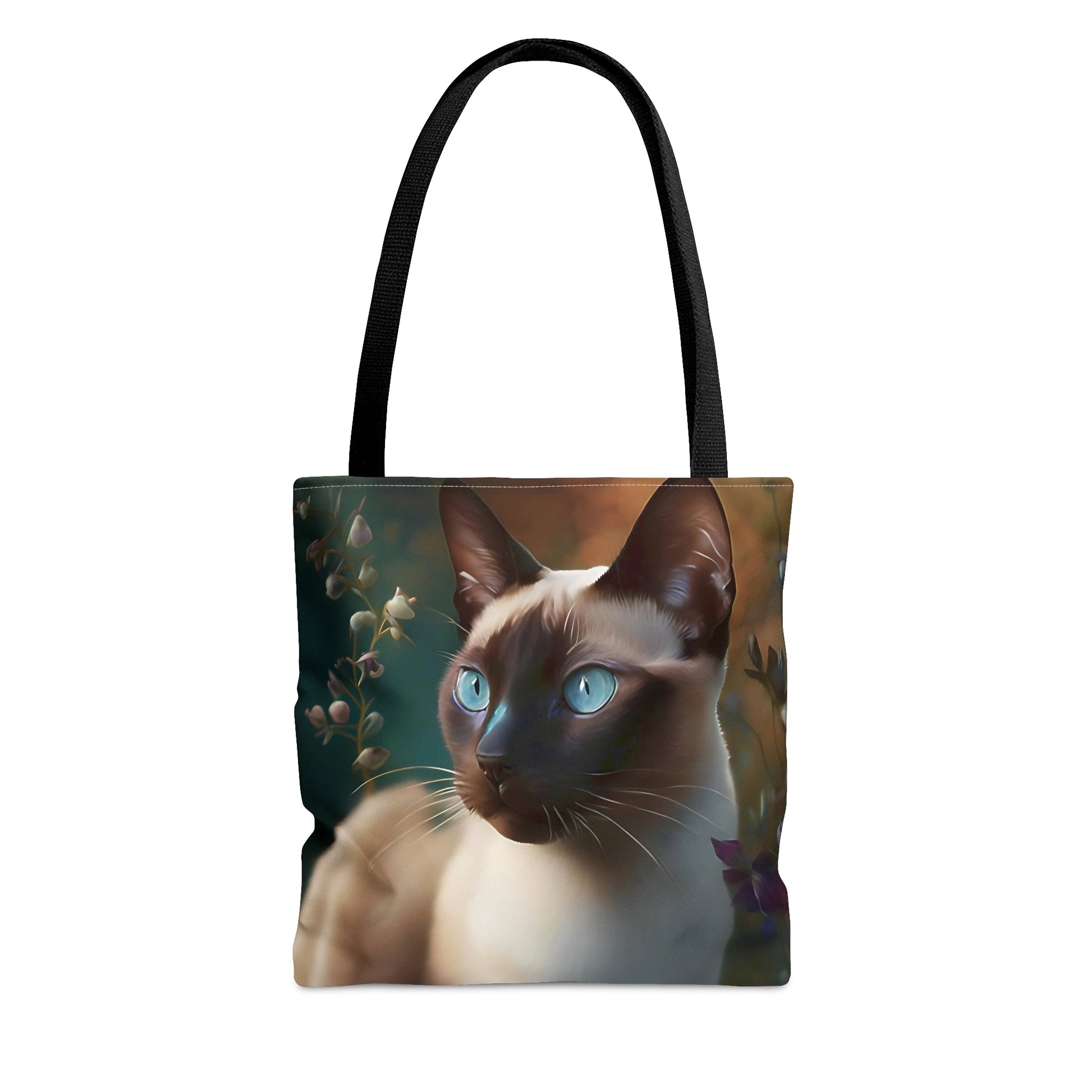 Siamese Cat in Garden Tote Bag