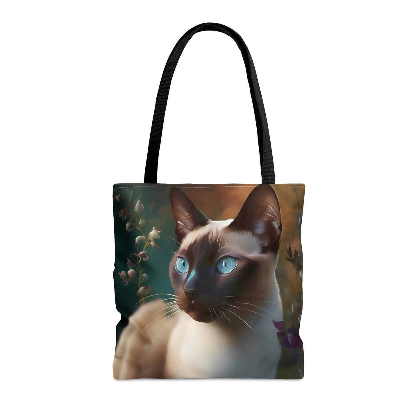 Siamese Cat in Garden Tote Bag