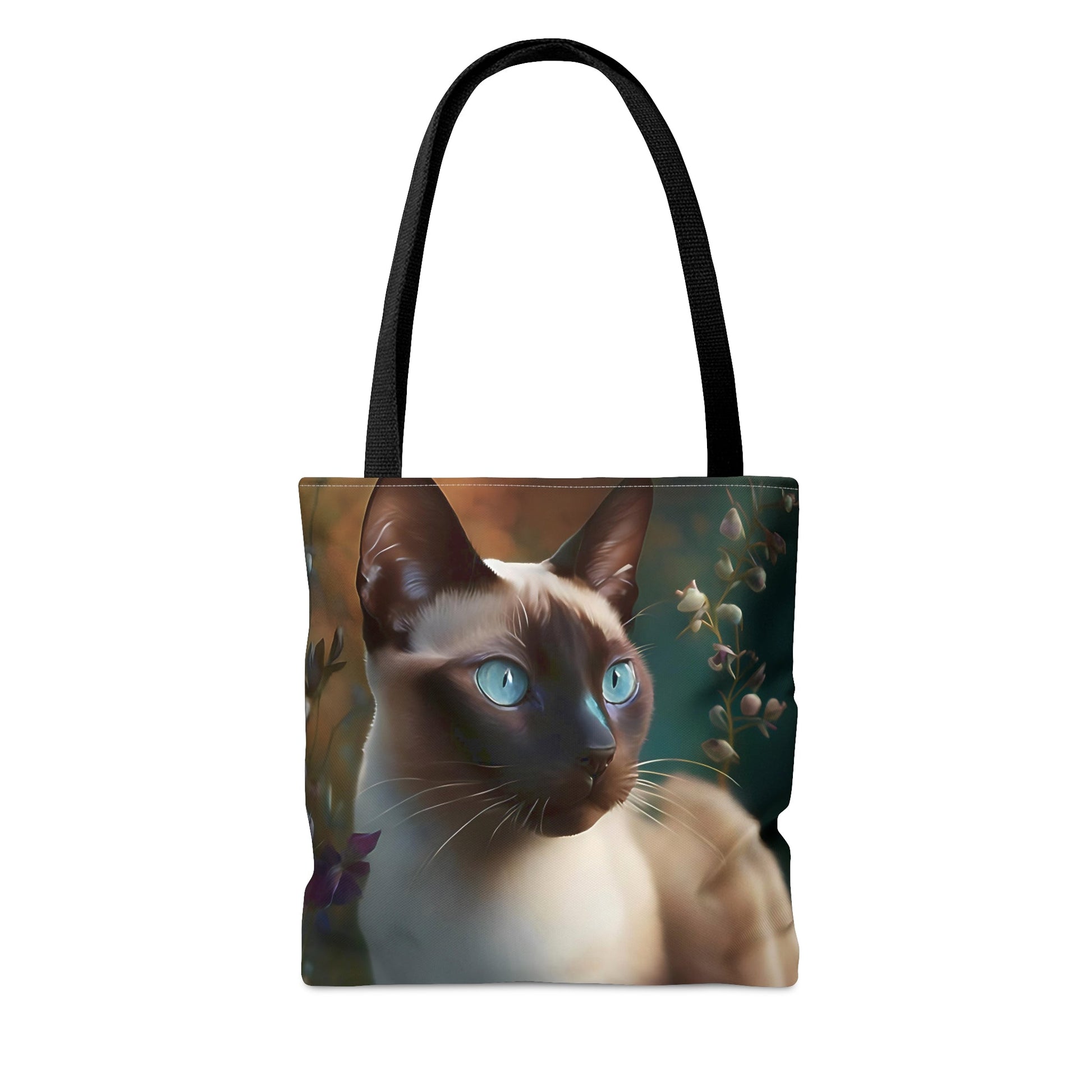 Siamese Cat in Garden Tote Bag