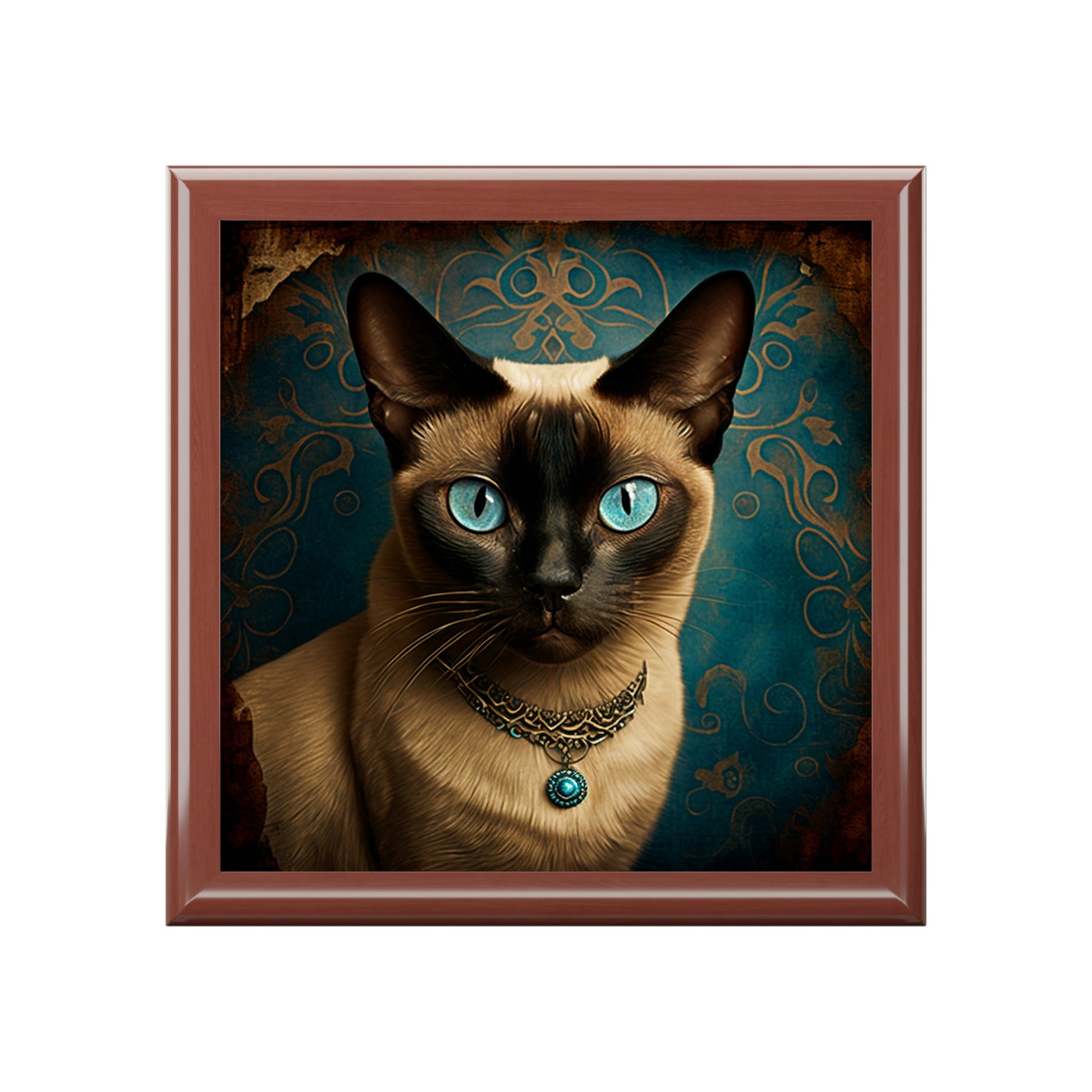 Siamese Cat Jewelry Keepsake Box - Jewelry Travel Case,Bridesmaid Proposal Gift,Bridal Party Gift,Jewelry Case,Gifts for Her