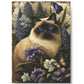 Siamese Cat Notebook - Lavender Garden - Cat Inspirations - Hard Backed Journal
