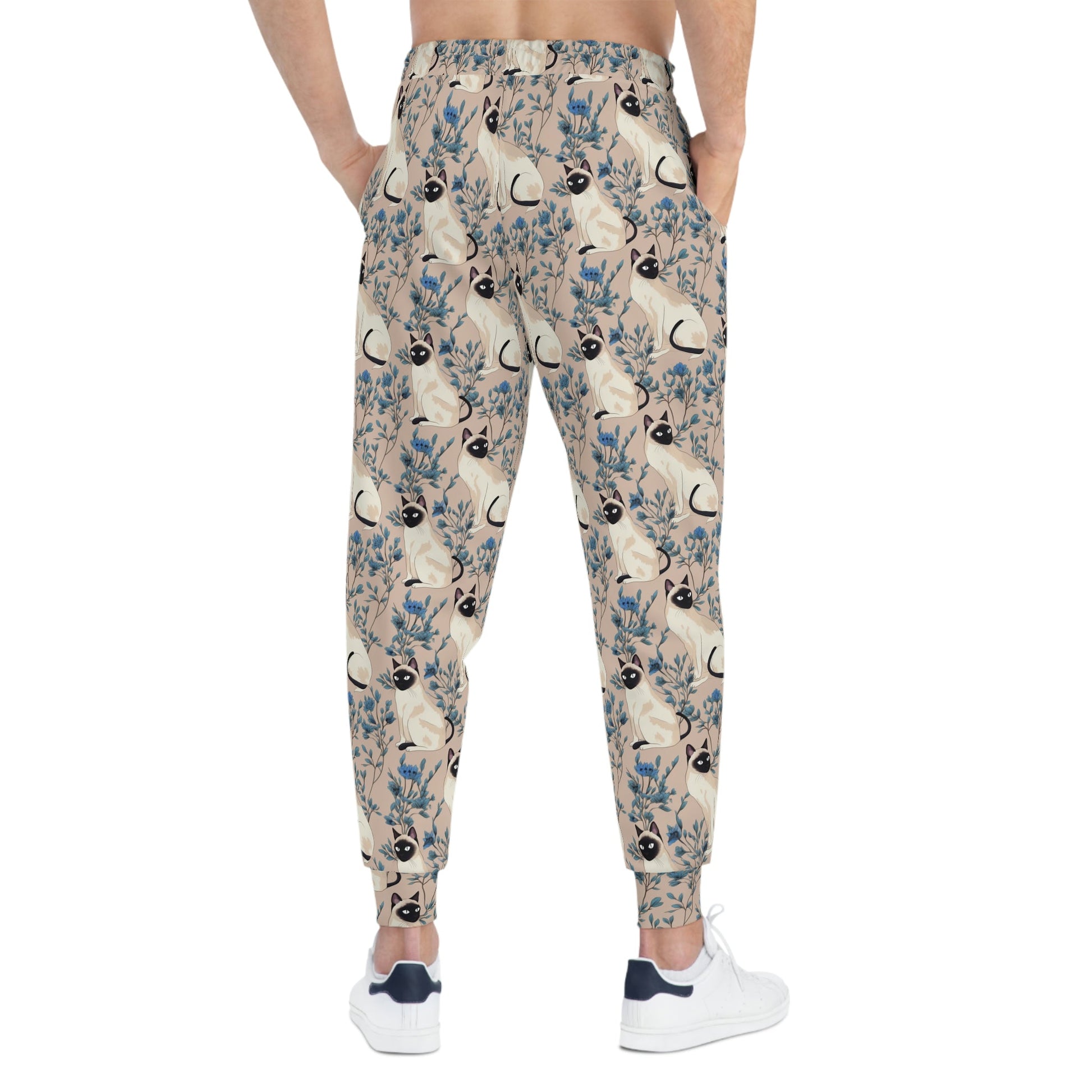 Siamese Cats Pattern Athletic Joggers