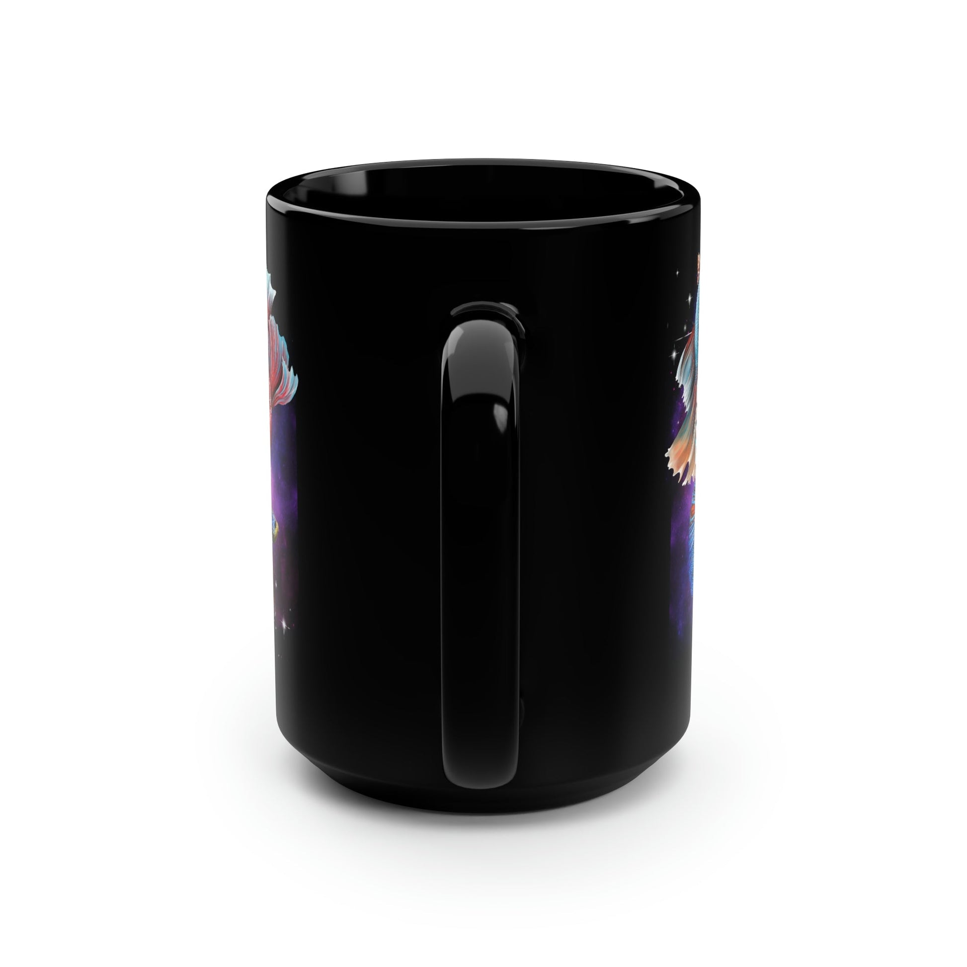 Siamese Fighting Fish Black Mug - 15oz