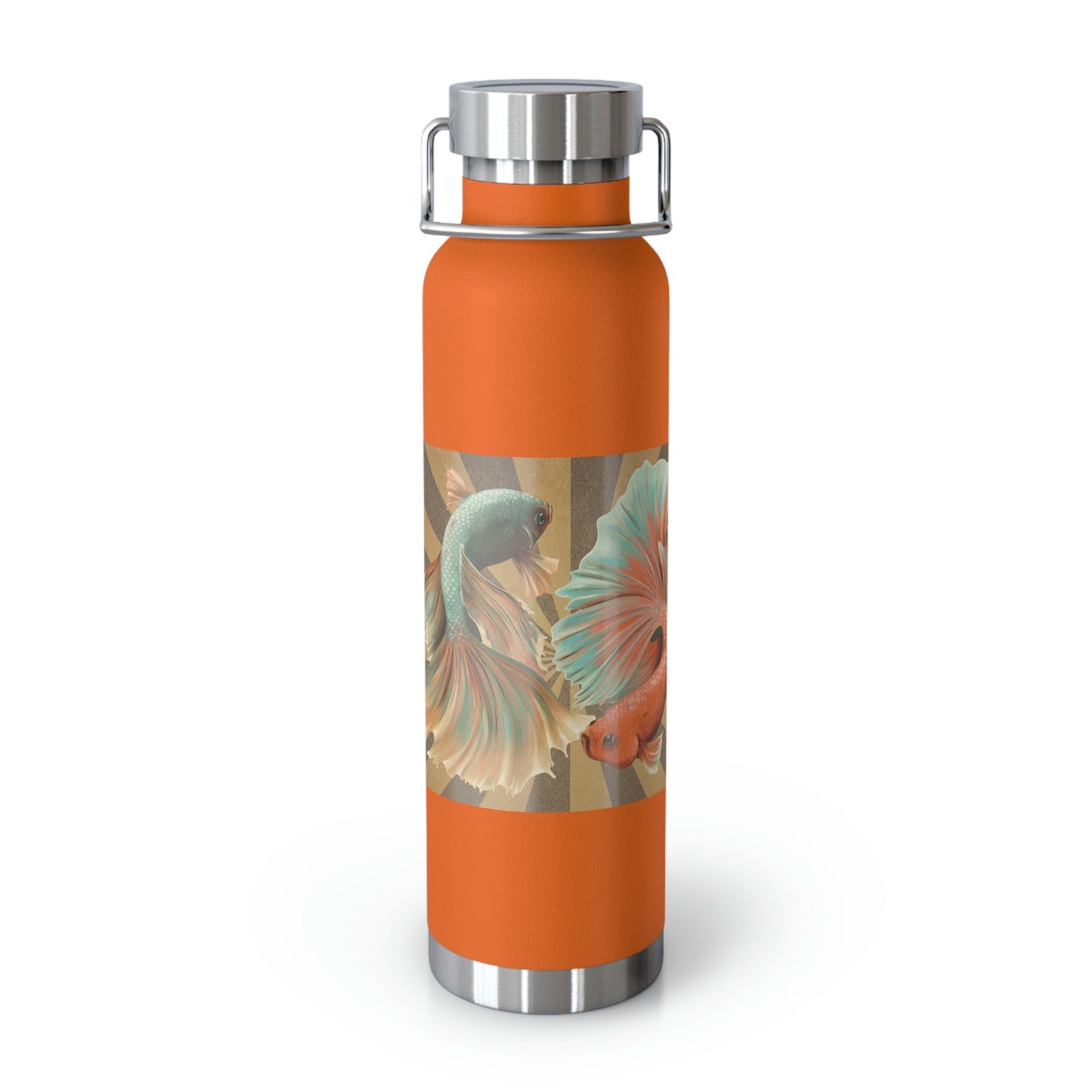 Siamese Fighting Fish | Copper Vacuum Insulated Bottle, 22oz