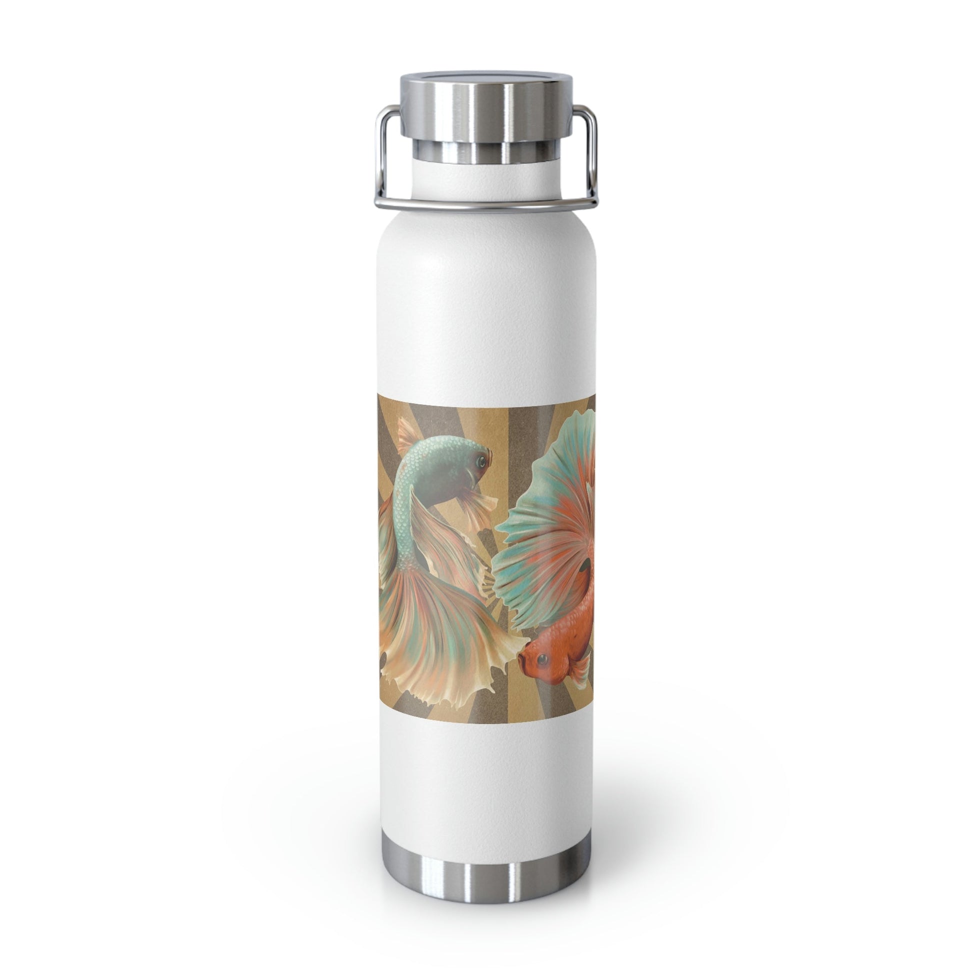 Siamese Fighting Fish | Copper Vacuum Insulated Bottle, 22oz