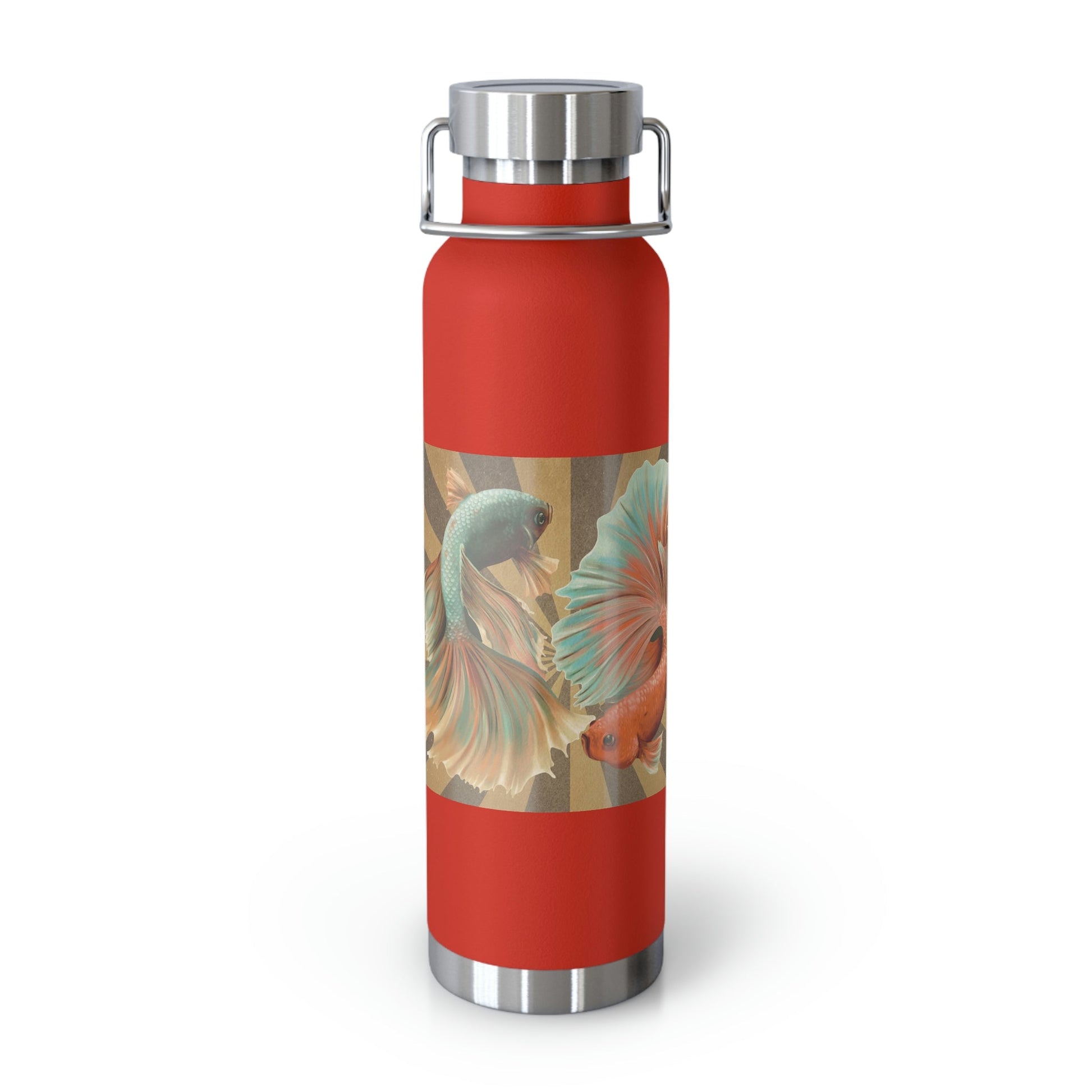 Siamese Fighting Fish | Copper Vacuum Insulated Bottle, 22oz