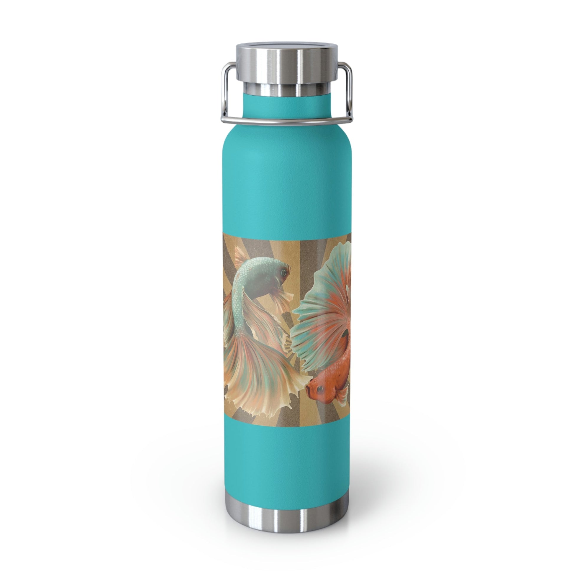 Siamese Fighting Fish | Copper Vacuum Insulated Bottle, 22oz