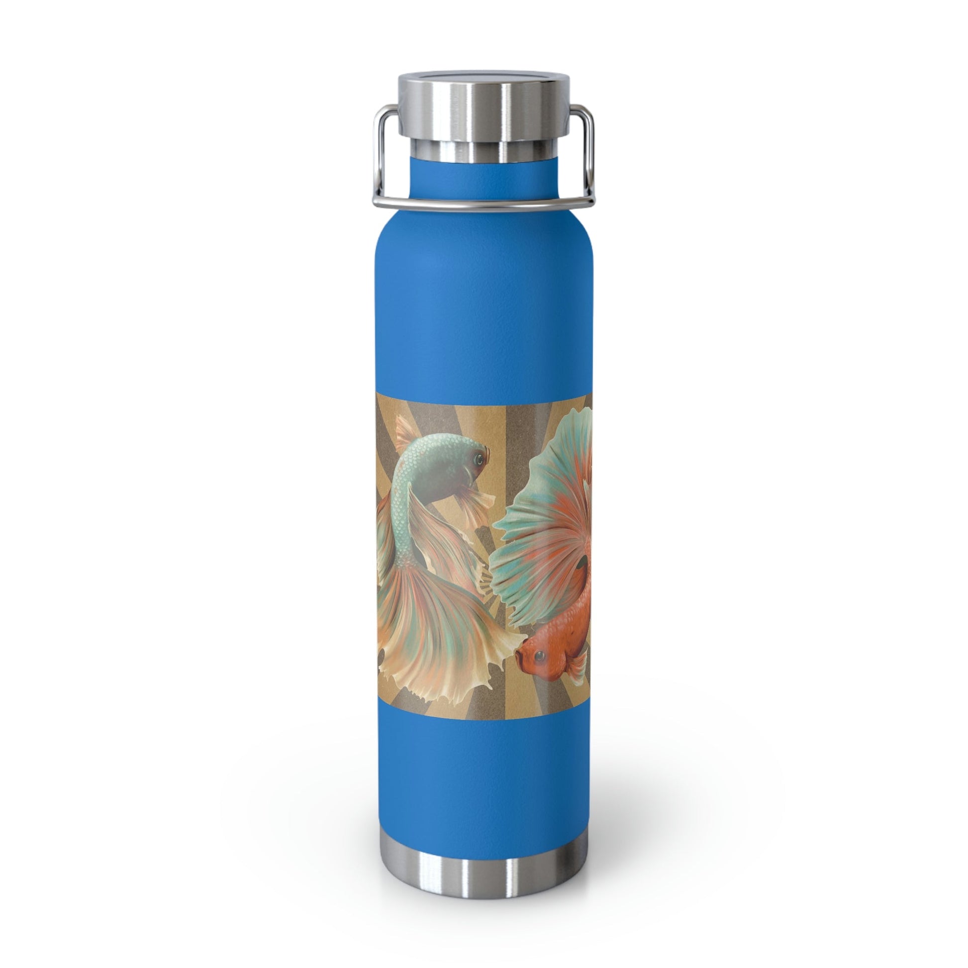 Siamese Fighting Fish | Copper Vacuum Insulated Bottle, 22oz