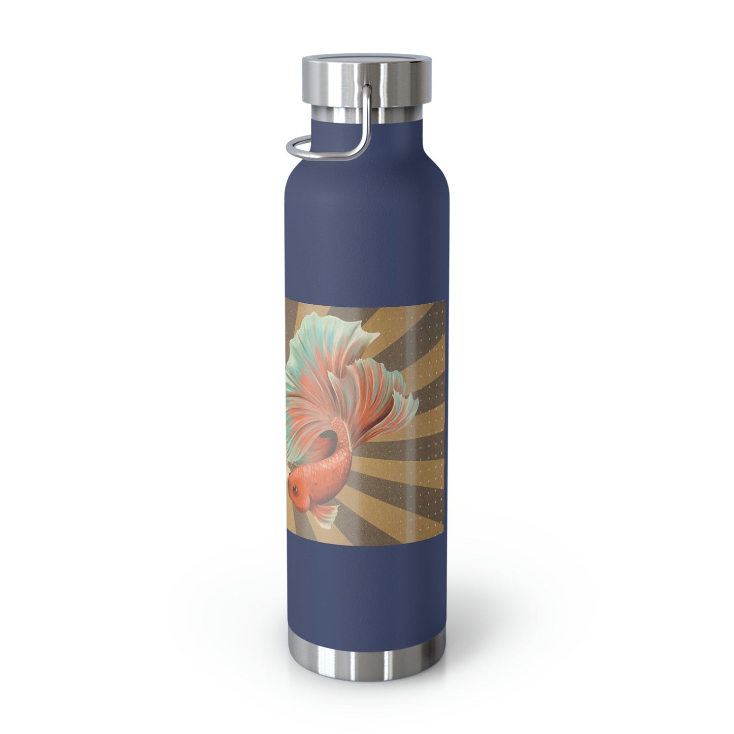 Siamese Fighting Fish | Copper Vacuum Insulated Bottle, 22oz