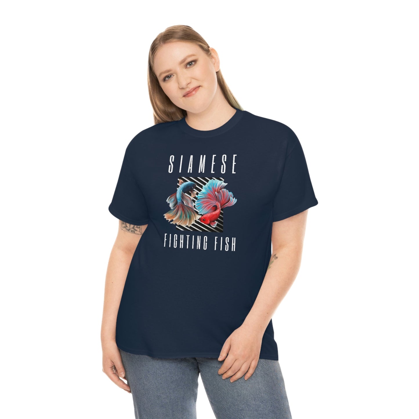 Siamese Fighting Fish IV Heavy Cotton T-Shirt