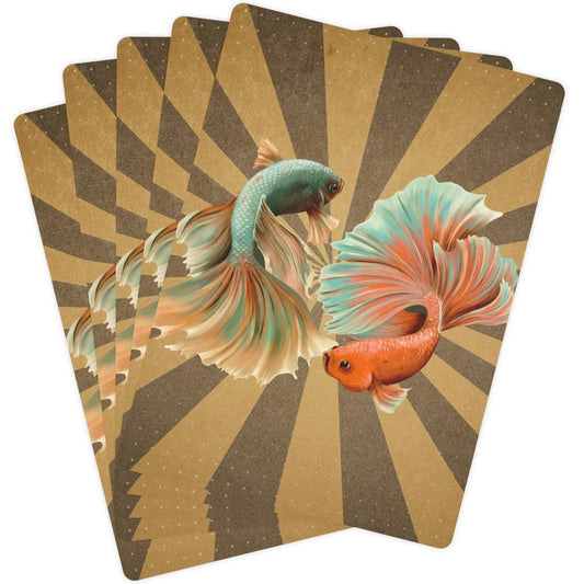 Siamese Fighting Fish Poker Playing Cards