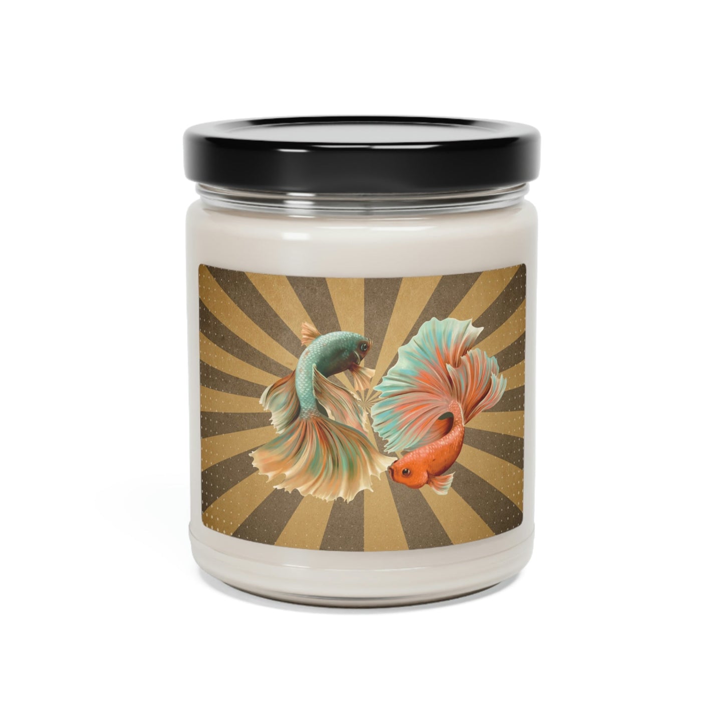 Siamese Fighting Fish Scented Soy Candle - 9oz