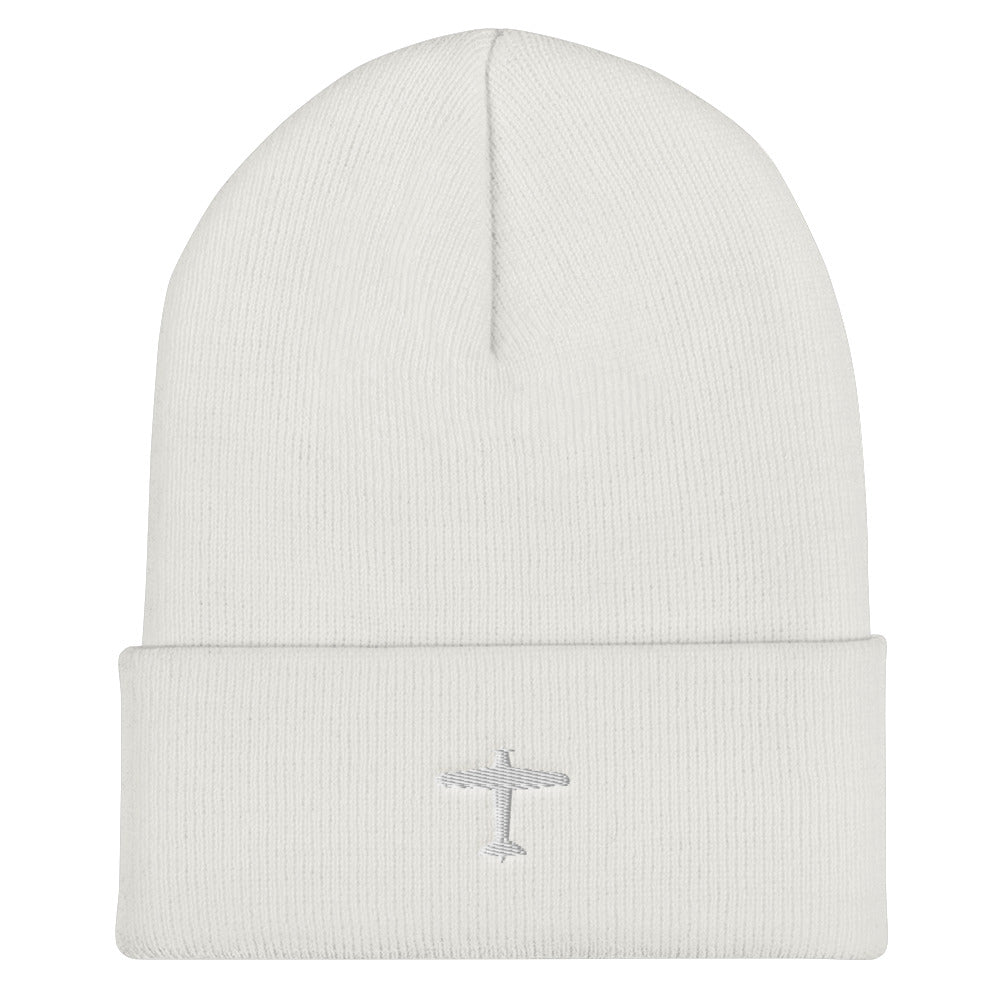 Small Plane Cuffed Beanie | Perfect Gift for the Aviator / Pilot