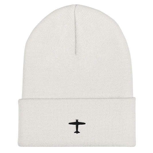 Small Plane Cuffed Beanie | Perfect Gift for the Aviator / Pilot