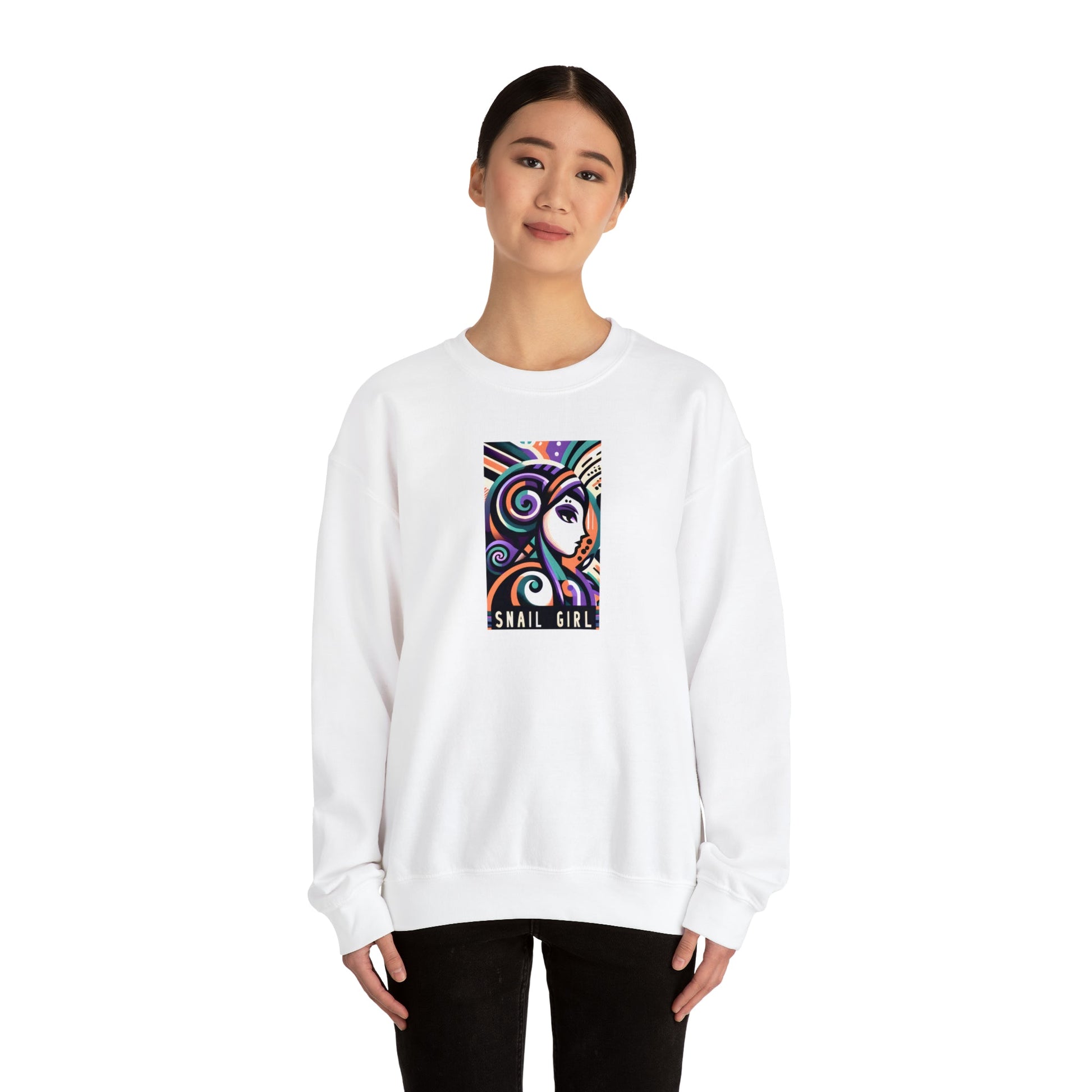 Snail Girl Mid-Century Modern Sweatshirt