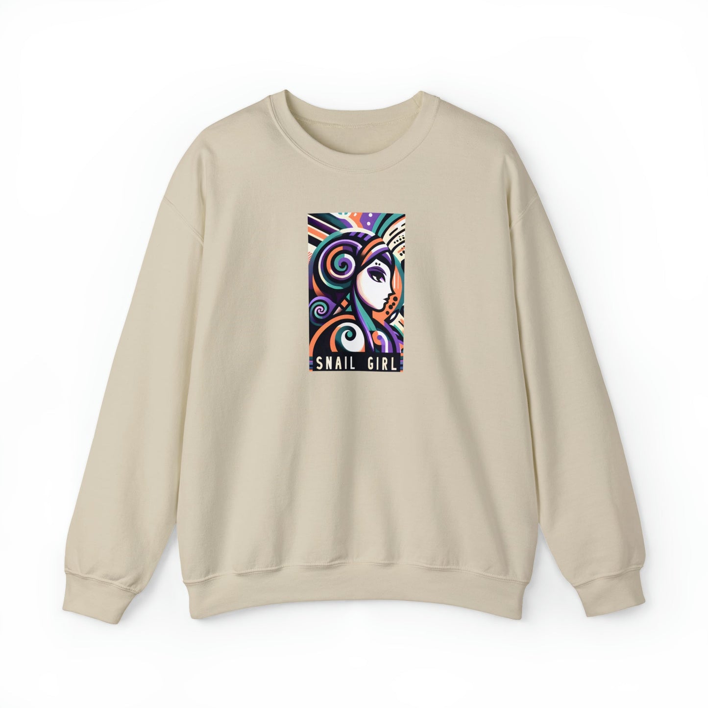 Snail Girl Mid-Century Modern Sweatshirt