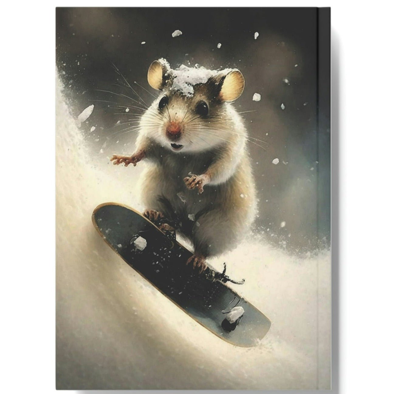 Snowboarding Mouse Hard Backed Journal