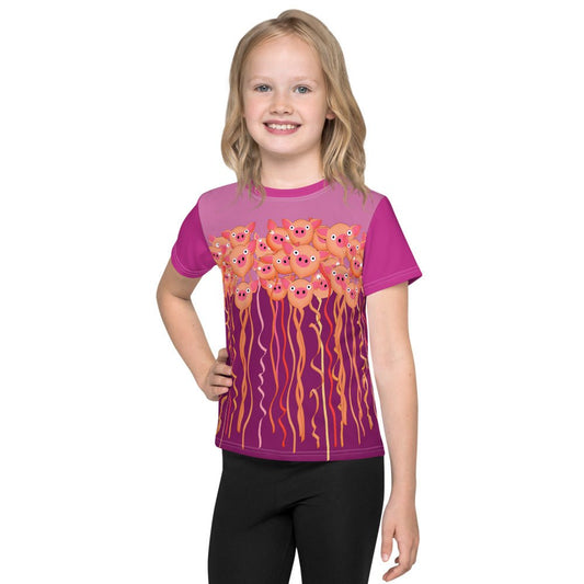 So Cute. On Trend, Your Child Will Love This Tee! Kids T-Shirt Coordinates With Other Pigwear.