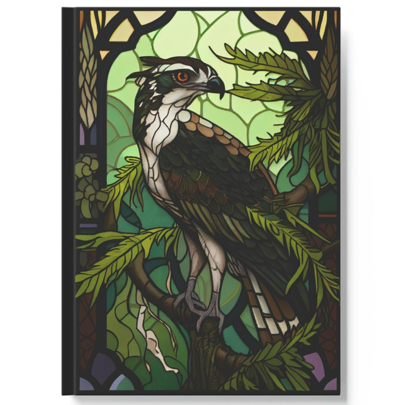 Stained Glass Osprey Hard Backed Journal