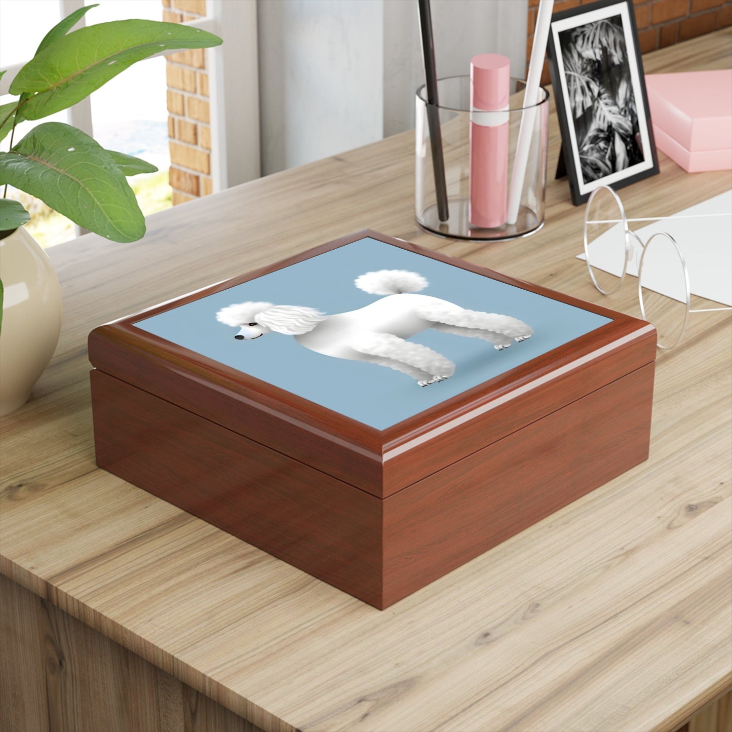 Standard Poodle Jewelry Keepsake Box