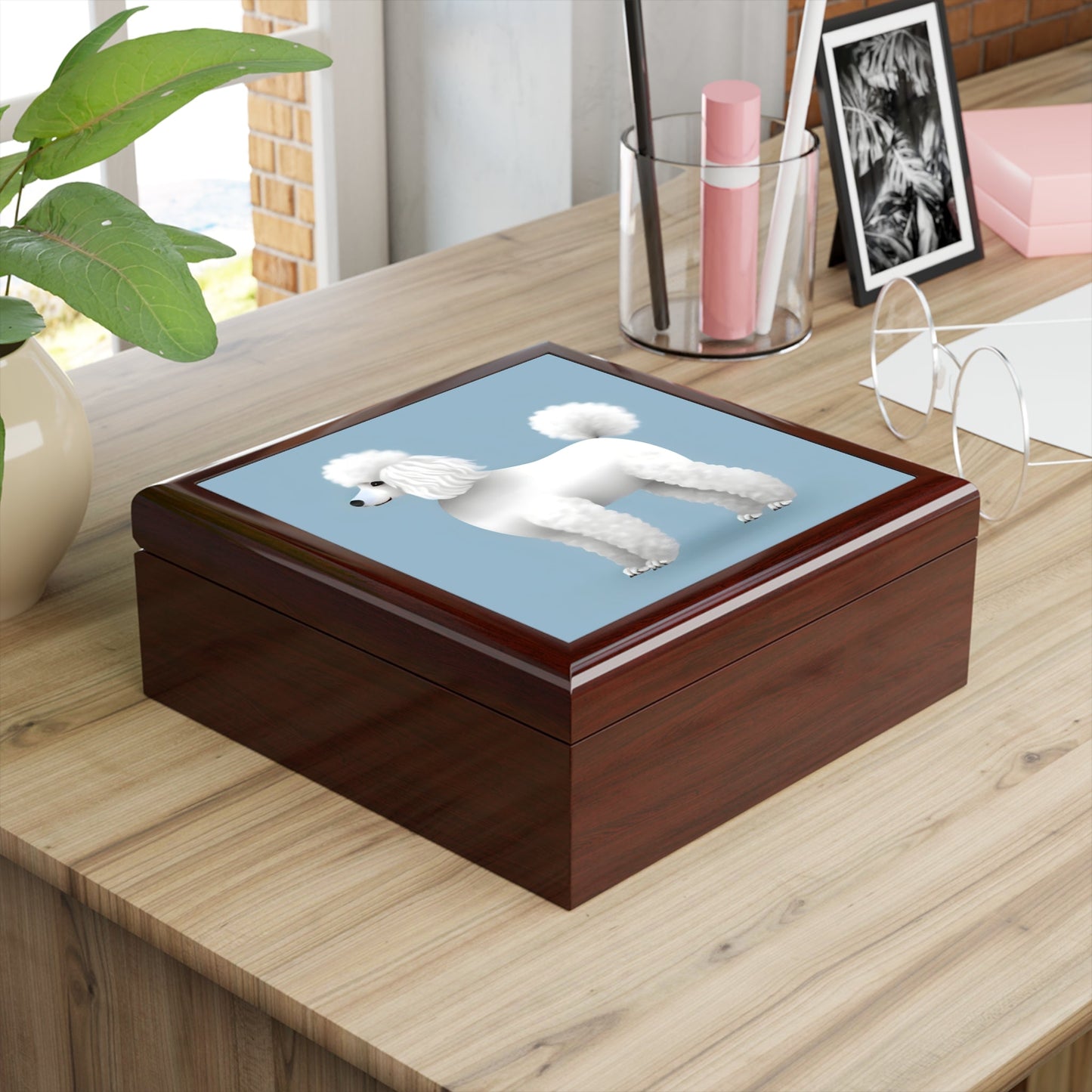 Standard Poodle Jewelry Keepsake Box