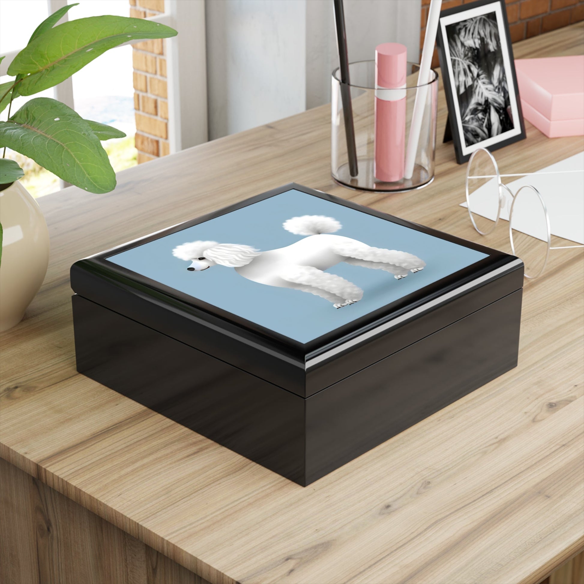 Standard Poodle Jewelry Keepsake Box