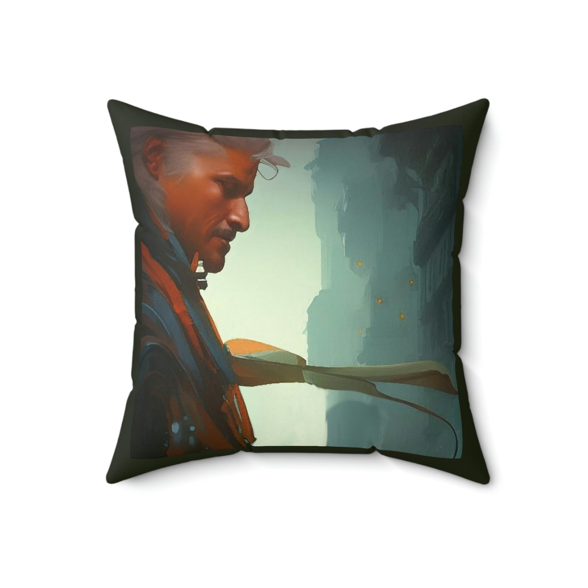 Stay Weird V Square Pillow