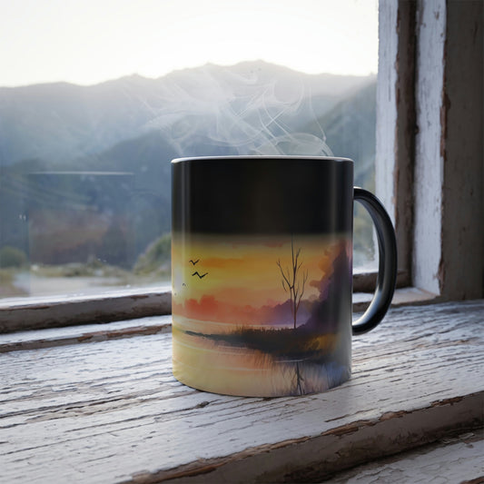 Sunrise Mornings Mug - Perfect Gift for the Camper, Hiker, Lake House or as a House Warming Present