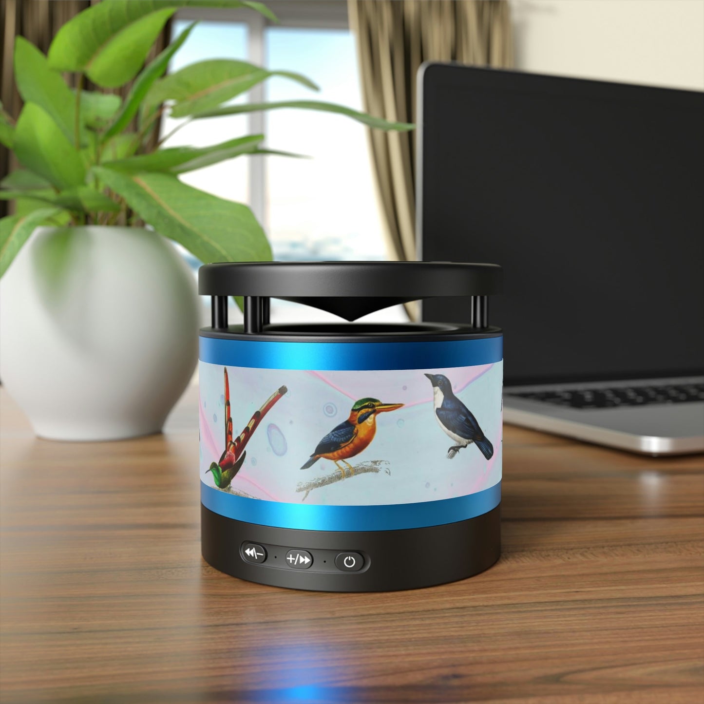 The Birds Metal Bluetooth Speaker and Wireless Charging Pad