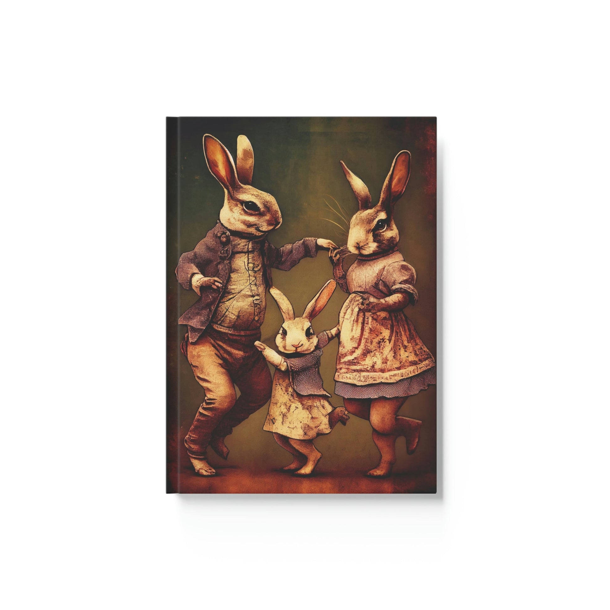 The Rabbit Family that Dances Together... Hard Backed Journal