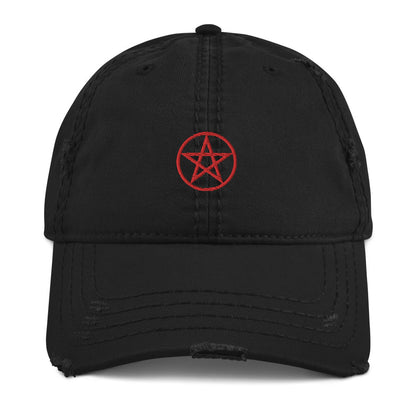 This Cap is Wicca Cool. Embroidered Wiccan Symbol on a Distressed Dad Hat Pagan Paganism Folklore Magic Witch Religion Spirituality Church