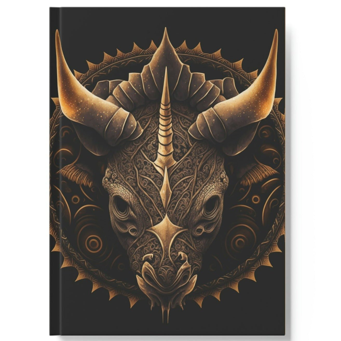 Triceratops Mandala Hard Backed Journal