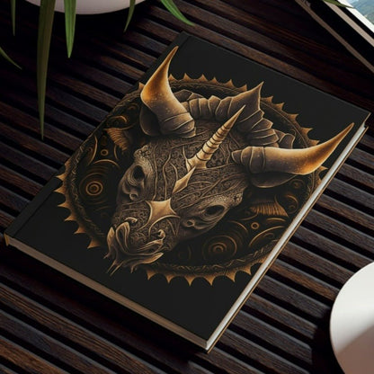 Triceratops Mandala Hard Backed Journal